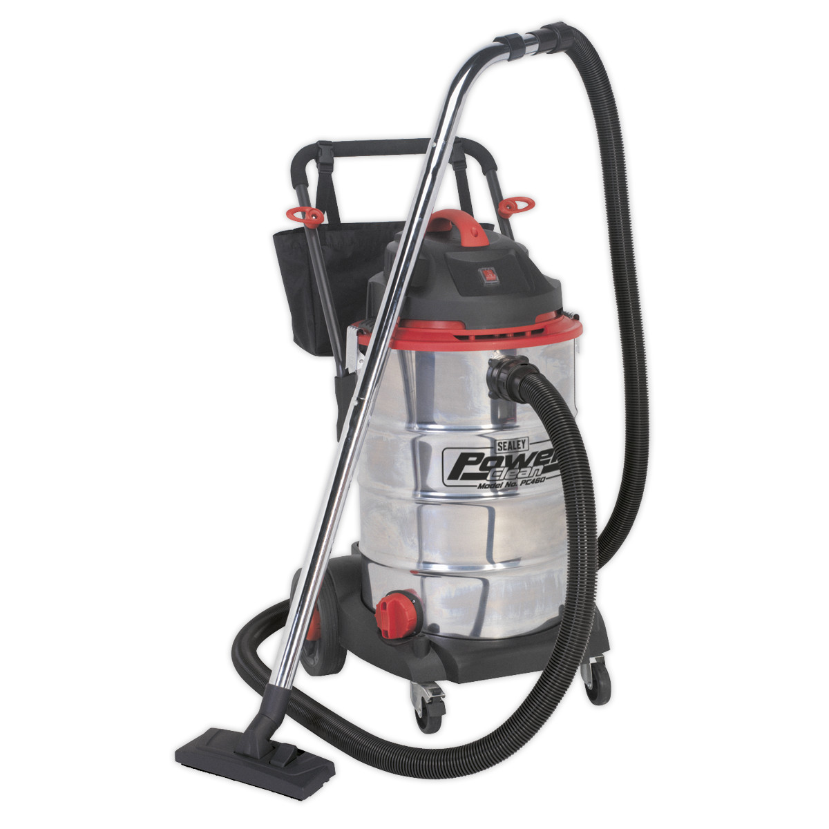 Sealey Vacuum Cleaner Wet & Dry 60L Stainless Drum 1600W/230V Garage Workshop...