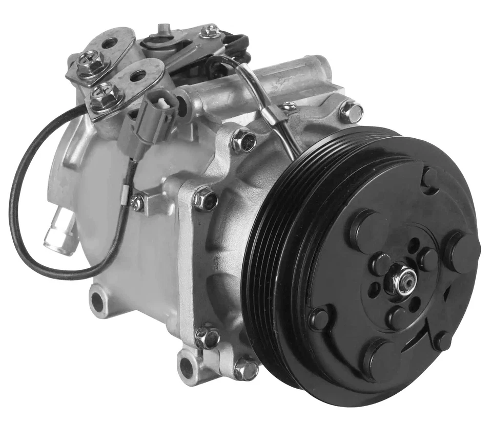 A/C Compressor w/ Clutch for Honda Prelude 1992 1993 1994 1995 1996 - Image 2 of 4