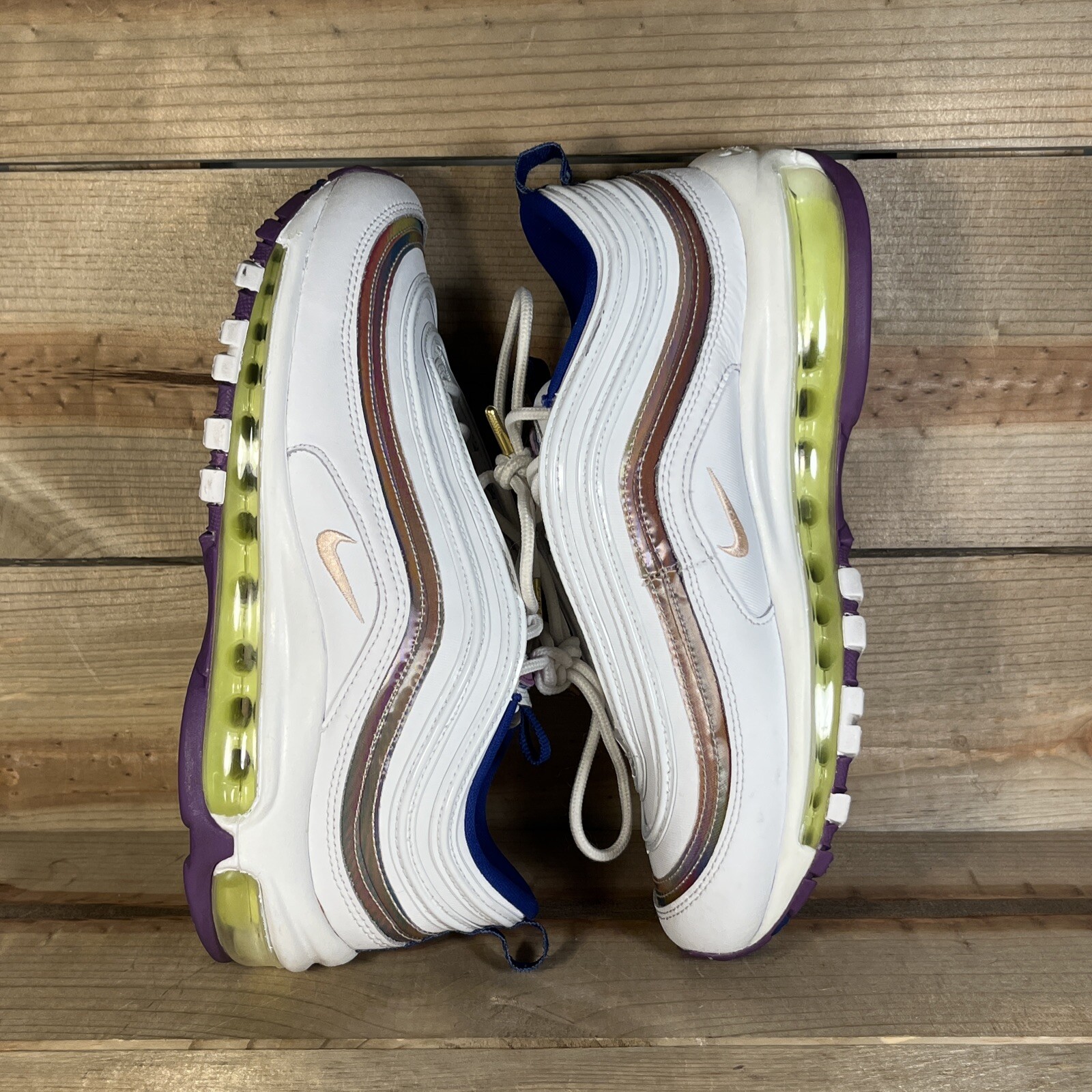 Size 7 - Nike Air Max 97 SE White Iridescent Stripes for sale online | eBay