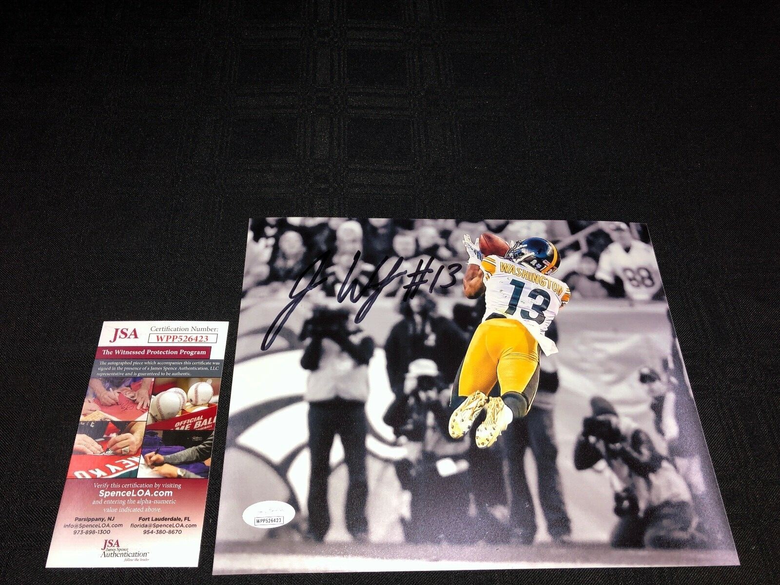 James Washington Autographed Signed Pittsburgh Steelers 8X10 PHOTO JSA COA WPP526423 
