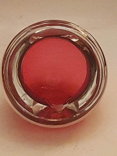 PSYCHEDELIC SPACE AGE MODERNISM ASHTRAY DEEP RED Vintage Retro (A13) - Picture 5 of 11