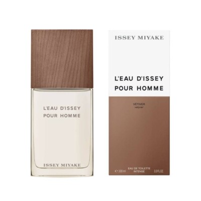 Issey Miyake Vetiver for Men EDT Intense 3.3 FL OZ / 100 ML Spray New in Box