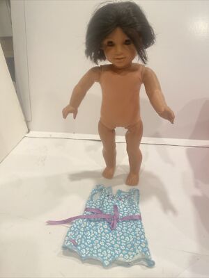 Nice 18 Inch Pleasant Company American Girl Doll, Brown Eyes, Dark Brown Hair
