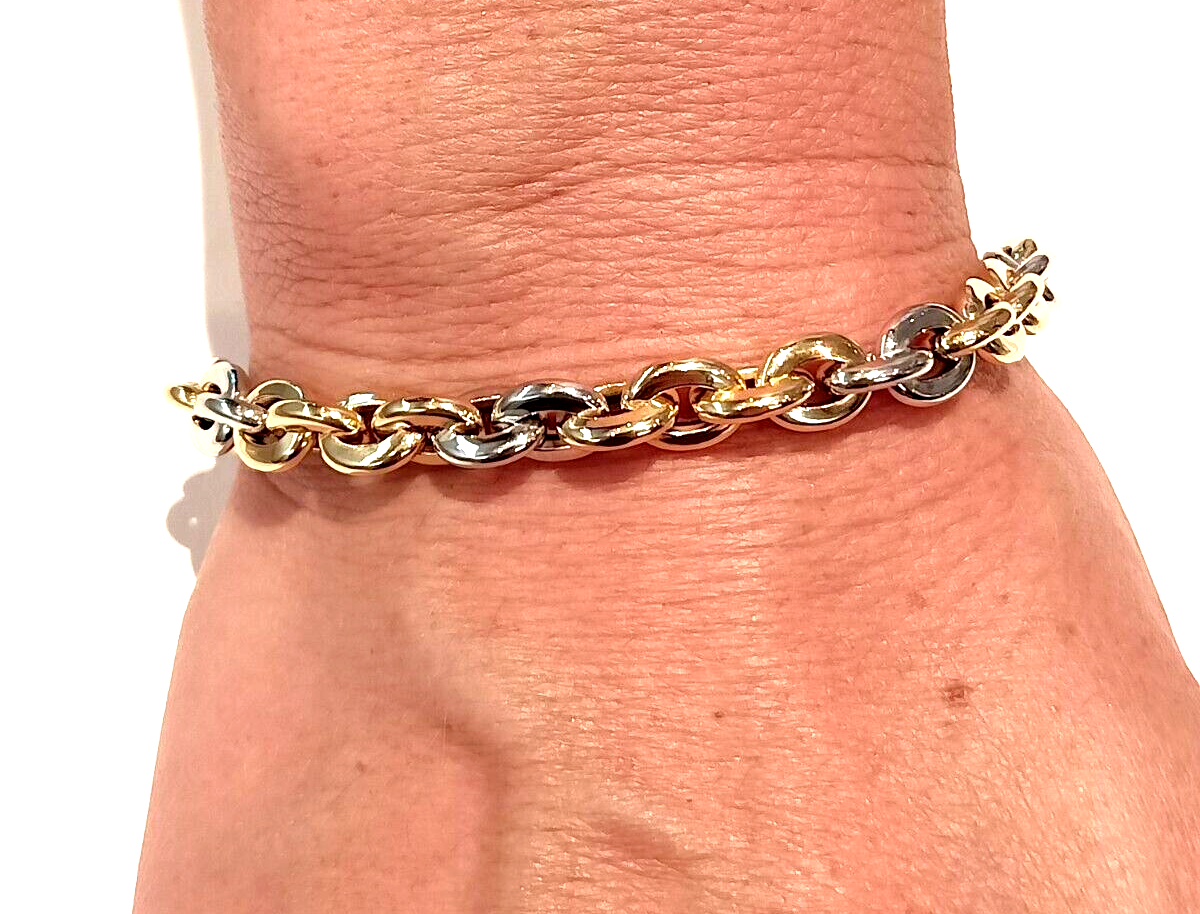 MIORE Bracciale Donna Argento Sterling 925 Placcato Oro