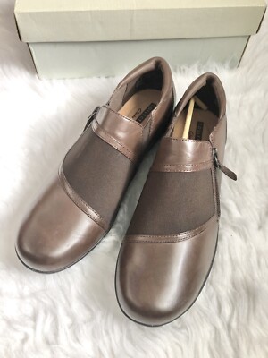 Clarks Medora Gale Dark Brown Slip On Shoes
