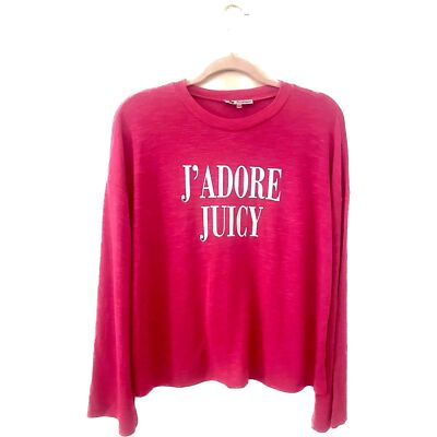 Juicy Couture J'ADORE JUICY Women's Pink Bell Sleeve Top (L)