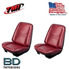 1967 Chevy Chevelle - Malibu Front & Rear Seat Upholstery Red Made in USA by TMI