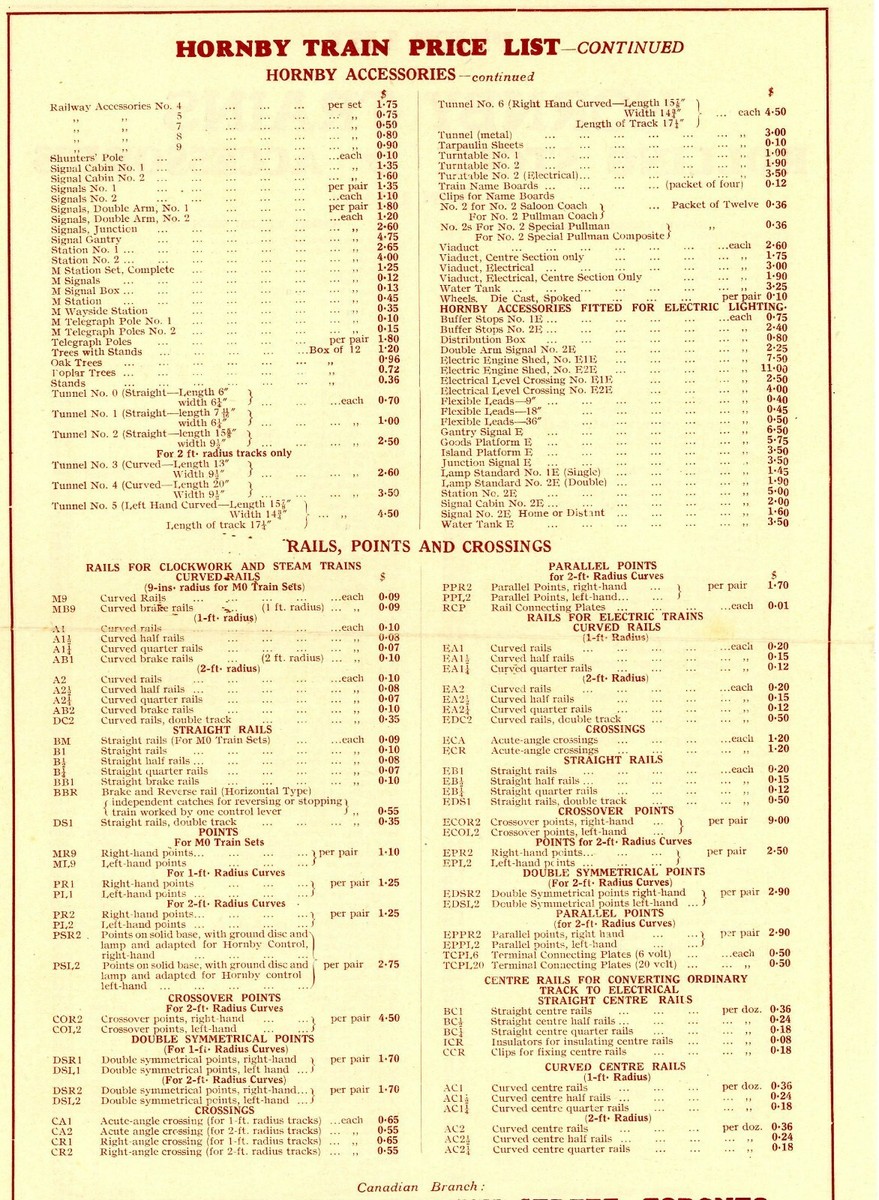 MECCANO / HORNBY 1933 RARE catalogue - FR