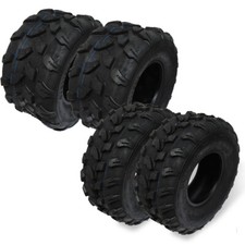 TRAIN TIRES QUAD 8 INCH (2) 19x7-8 (2) 18x9.5-8 WHEELS TIRES TIRES