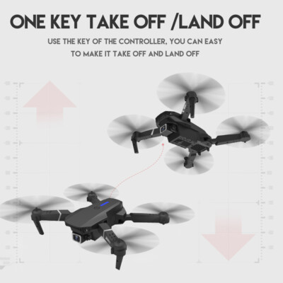 Drone Pliable Quadricoptère Noir Avec Double Caméra 4K - Jouet RC Intelligent