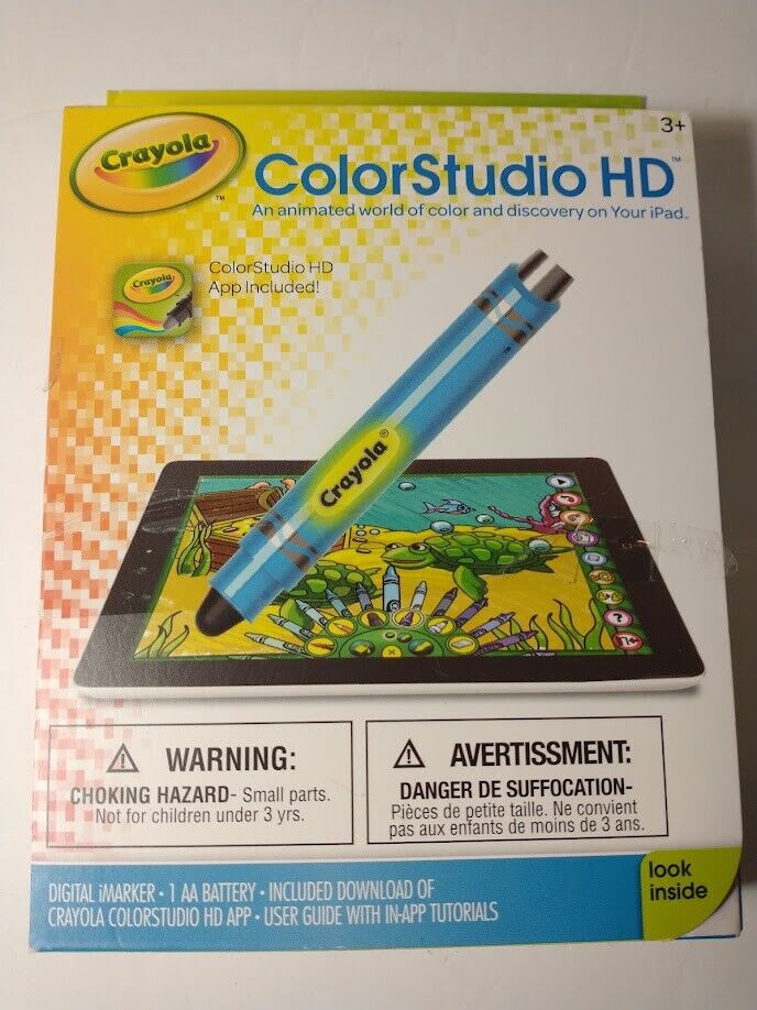 NEW Crayola/Griffin ColorStudio HD Stylus & App for Apple iPad crayon color pen