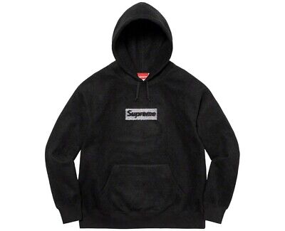 Supreme inside out box logo hooded M 黒