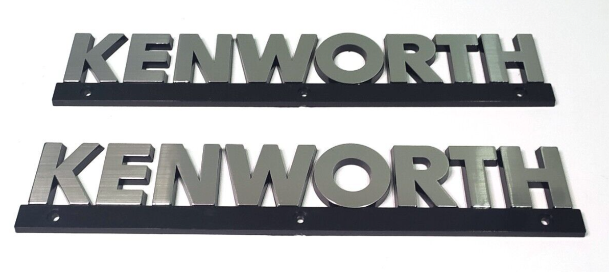 Fits Kenworth Hood Emblem Badge Logo Emblemas Pair Par | eBay