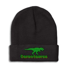 Beanies for Men Carnotaurus Winter Hats for Women Acrylic Skull Cap 1 Size