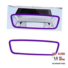 Rear View Mirror Protector Frame, Silicone Car RearView Mirror Cover Purple