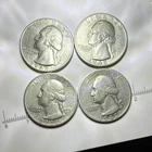 Washington Quarters 1942, 1943, 1948 Silver Circulated San Francisco Mint Lot
