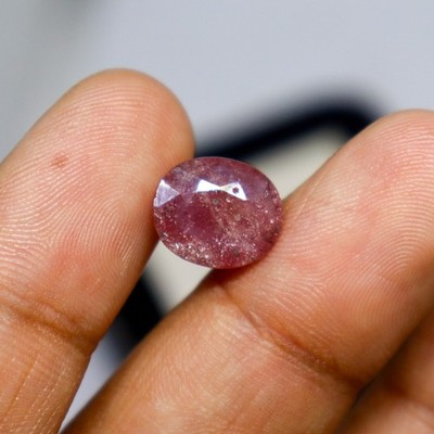 5.10Ct Natural Pink Ruby Oval Faceted 11x10x4mm Unheated Loose Gemstone
