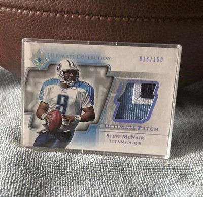 2004 Ultimate Collection Ultimate Patch Steve McNair Titans Game Worn 16/150