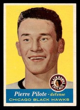 1957 Topps Hockey #22 Pierre Pilote EX