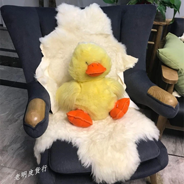 100% Genuine Sheepskin Fluffy Fur Rug 24"*39" Windward Natural Soft Mat US STOCK - Image 3 of 4