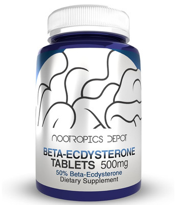 Nootropics Depot Beta Ecdysterone/20-Hydroxyecdysone 50% Tablets | 500mg | Cyano