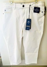 Lee Platinum label Slimming Stretch Easy Fit Just Below Waist Capri White 16M