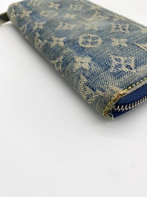 Good Quality Item Louis Vuitton Monogram Denim Long Wallet AA784 
