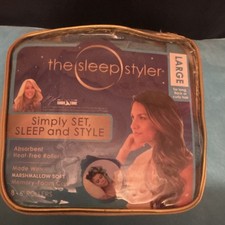 The Sleep Styler Large Heat-Free Absorbent Memory Foam Bendy Rollers 8 Pack Blue