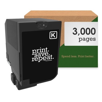 Print.Save.Repeat. Lexmark 74C10K0 Black Toner Cartridge for CS720 [3k pgs]