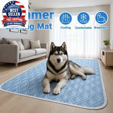 1Pc Summer Dog Cooling Mat Ice Slicky Fiber Fabric Cooling Mat Universal Cooling