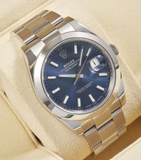Rolex Datejust 41 Blau 126300 Blue Dial Oyste...