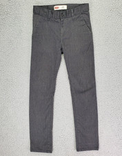 Levi's 510 Skinny Fit Chino Boys 14 Reg Gray Charcoal Denim Stretch Youth 28x28