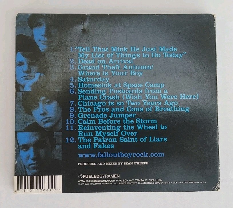 Take this to Your Grave by Fall Out Boy (CD, 2003) for sale online