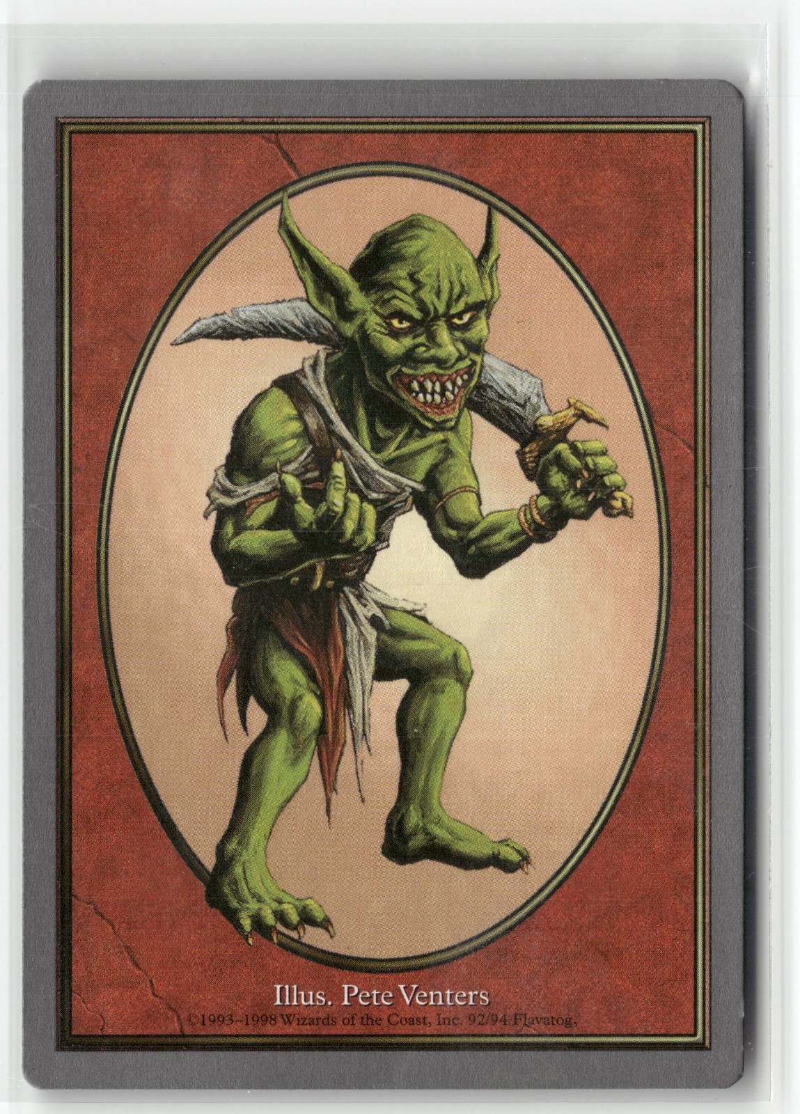 Unglued Goblin Token MTG LP