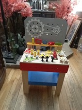Tookyland Wooden Builder Workbench Playset 47 Pieces EXCELLENT CONDITION 