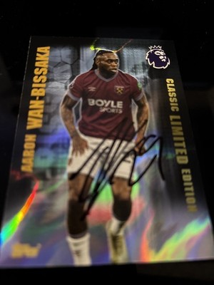 MATCH ATTAX 2026 AARON WAN-BISSAKA WEST HAM SIGNIERT.