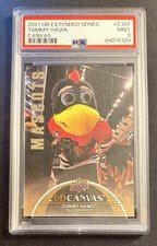 21-22 UD CANVAS MASCOTS TOMMY HAWK CHICAGO BLACKHAWKS #C397 MINT PSA 9 POP 3