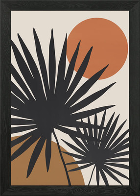 Minimalist Floral 37 gerahmtes Wandbild Poster Leinwanddruck Bild