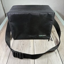Vtg Case Logic 30 CD Padded Zippered Carry Travel Storage Case w/ Strap Black