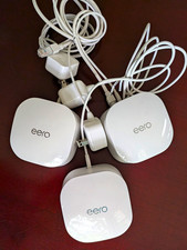 eero Mesh Wi-Fi Wireless Router, White 3-Pack w/ Power Adapters