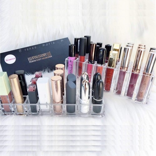 Acrylic Lipstick & Acrylic Lip Gloss Organizer 48 Space Beauty - Clear - Picture 5 of 9
