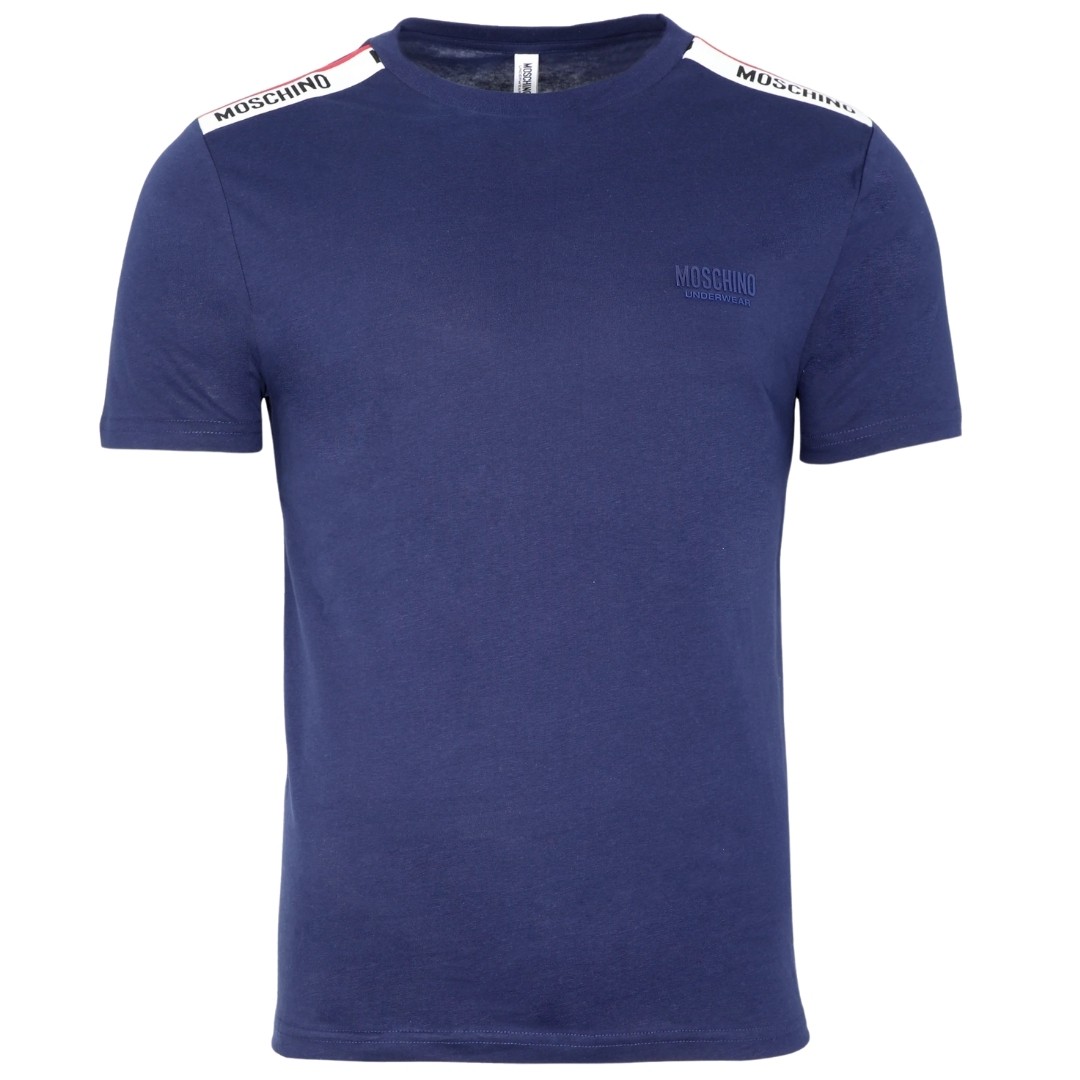 Moschino Taped Shoulder Logo Navy BlueT-Shirt 18990₽