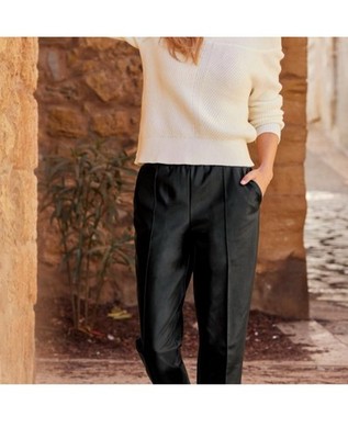 Boston Proper Leather Pants Size S