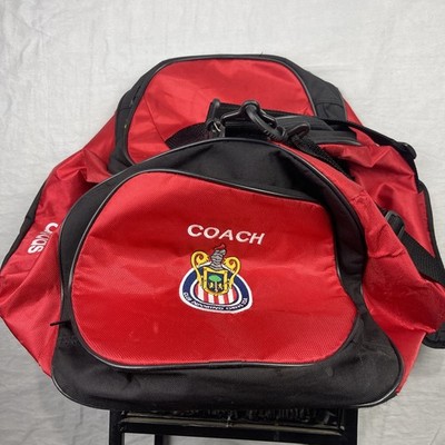 Chivas USA Duffle Bag Mens Large Red Black Adidas Coach Bag Training Soccer  MLS | eBay