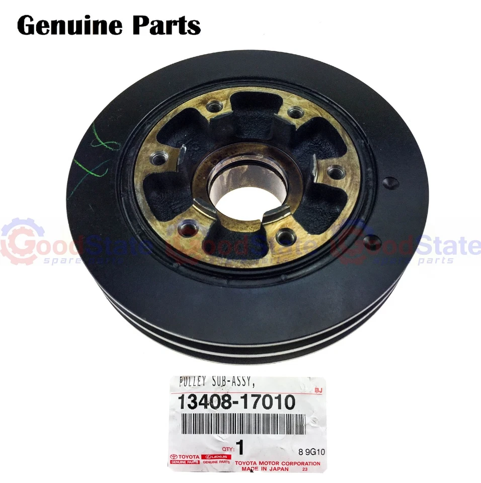 Genuine LandCruiser 79 78 76 75 70 Series 1HZ Crank Harmonic Balancer Pulley Kit - Image 2 of 4