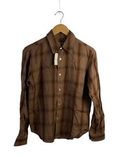 WACKO MARIA Long-Sleeve Shirt, Size S, Rayon, Camel