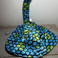 "Mantarraya brillante azul de peluche BJ Toys 20"""