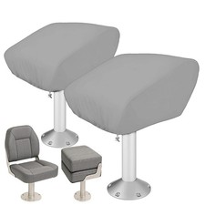 LOPYXBR 2 PCS Folding Boat Seat Covers 20x18x14 Inch Waterproof Pontoon Boat...