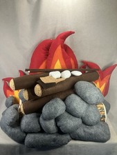 felt or plush pretend play campfire set for children