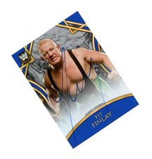 RARE 2018 Topps WWE SP BLUE FIT FINLAY AUTO 1/25! WRESTLING LEGEND